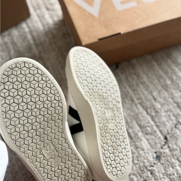 Veja White and Black Velcro Sneakers - Picture 8 of 8